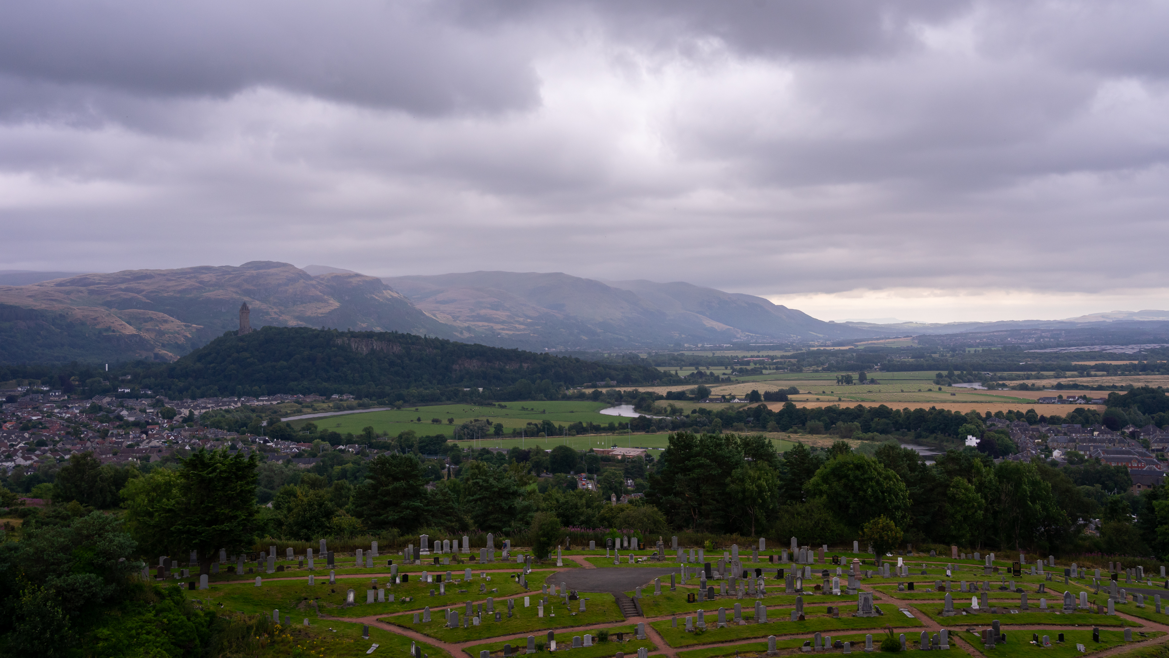 landscape view from Sterling Castle; Edinbrugh, Scotland